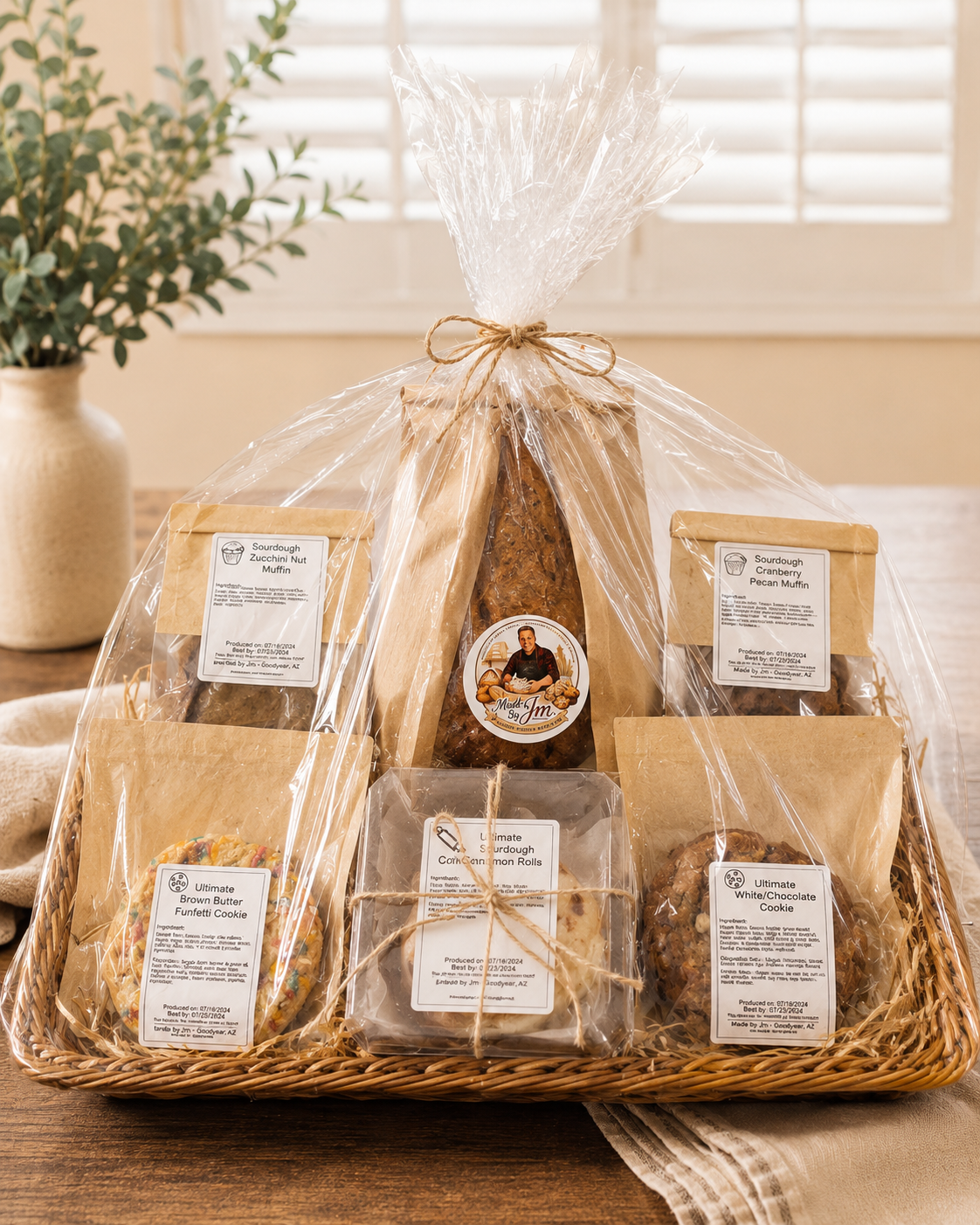Made by Jm bakery gift basket