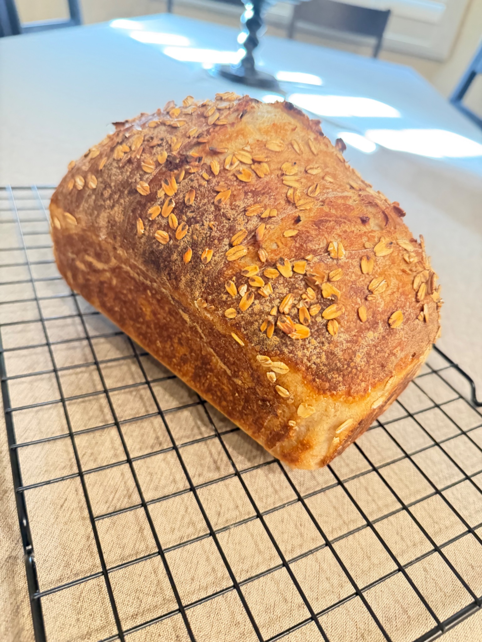 Honey Oat and Rye Sourdough